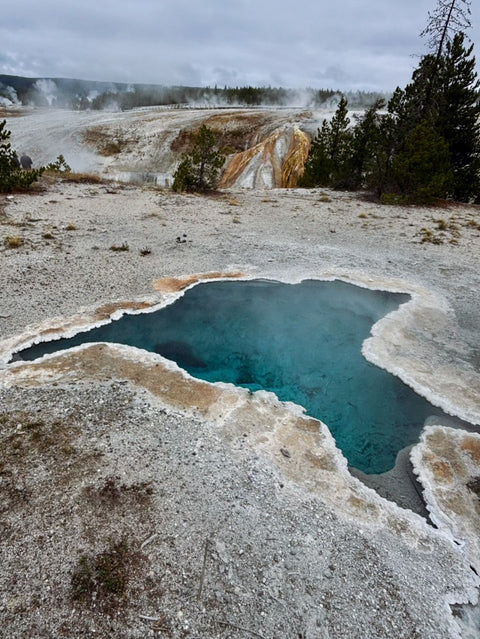 Fragments of Fire & Depth -  Abyss Pool & Calcite Springs, Yellowstone
