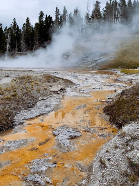 Fragments of Fire & Depth -  Abyss Pool & Calcite Springs, Yellowstone
