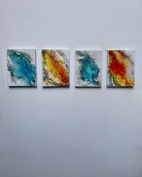 Fragments of Fire & Depth -  Abyss Pool & Calcite Springs, Yellowstone